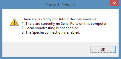 No Outputs Available