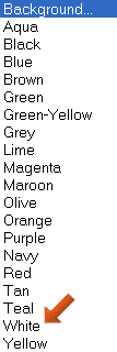 Background Color List